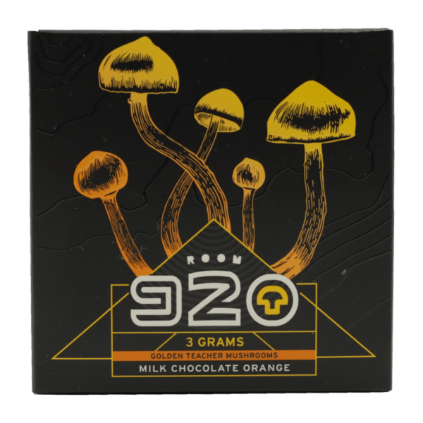Room 920 - Mushroom Chocolate Bar - Milk Chocolate Orange - 3 grams | Mushroom Canada