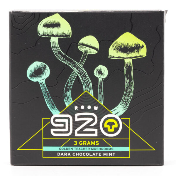 Room 920 - Mushroom Chocolate Bar - Dark Chocolate Mint - 3 grams | Mushroom Canada