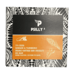 Psilly - Dark Chocolate Bar - Ginger & Turmeric | Mushroom Canada
