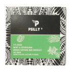 Psilly - Dark Chocolate Bar - Mint & Spirulina | Mushroom Canada