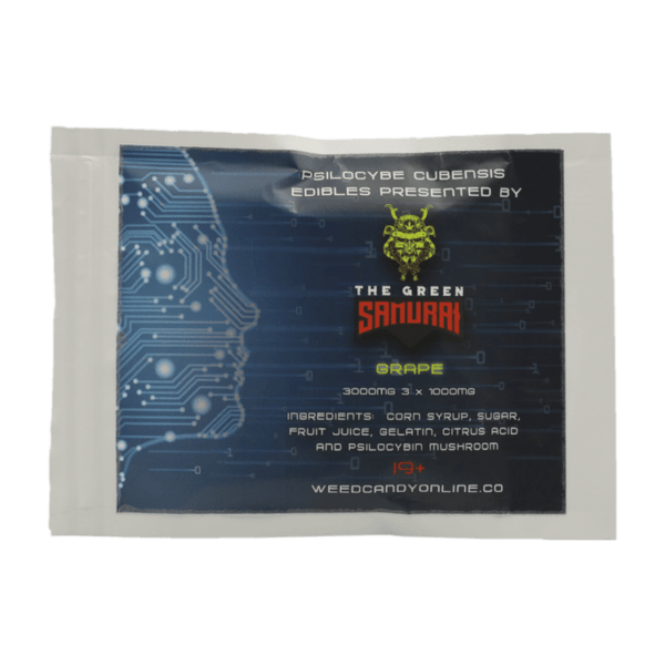 The Green Samurai - Shroom Gummies - Grape - 3g | Mushroom Canada
