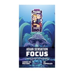 Super Magic Mushroom Bro’s - Asian Sensation FOCUS - 400MG Capsules | Mushrooms Canada